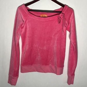 Juicy Couture Pink Terry Cloth Sweatshirt S